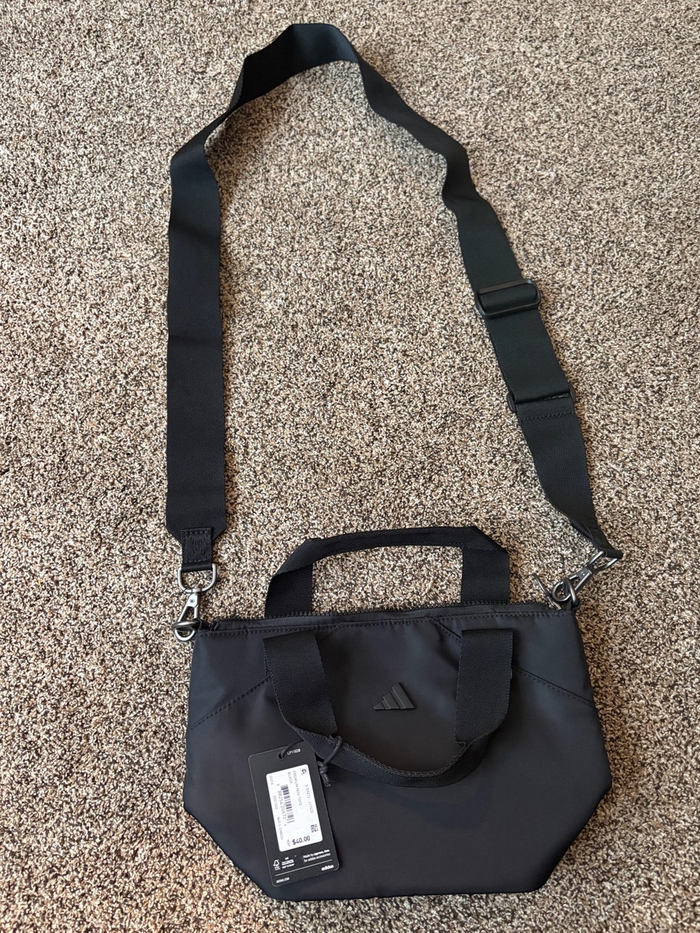 Adidas Black Premium Mini Tote Bag